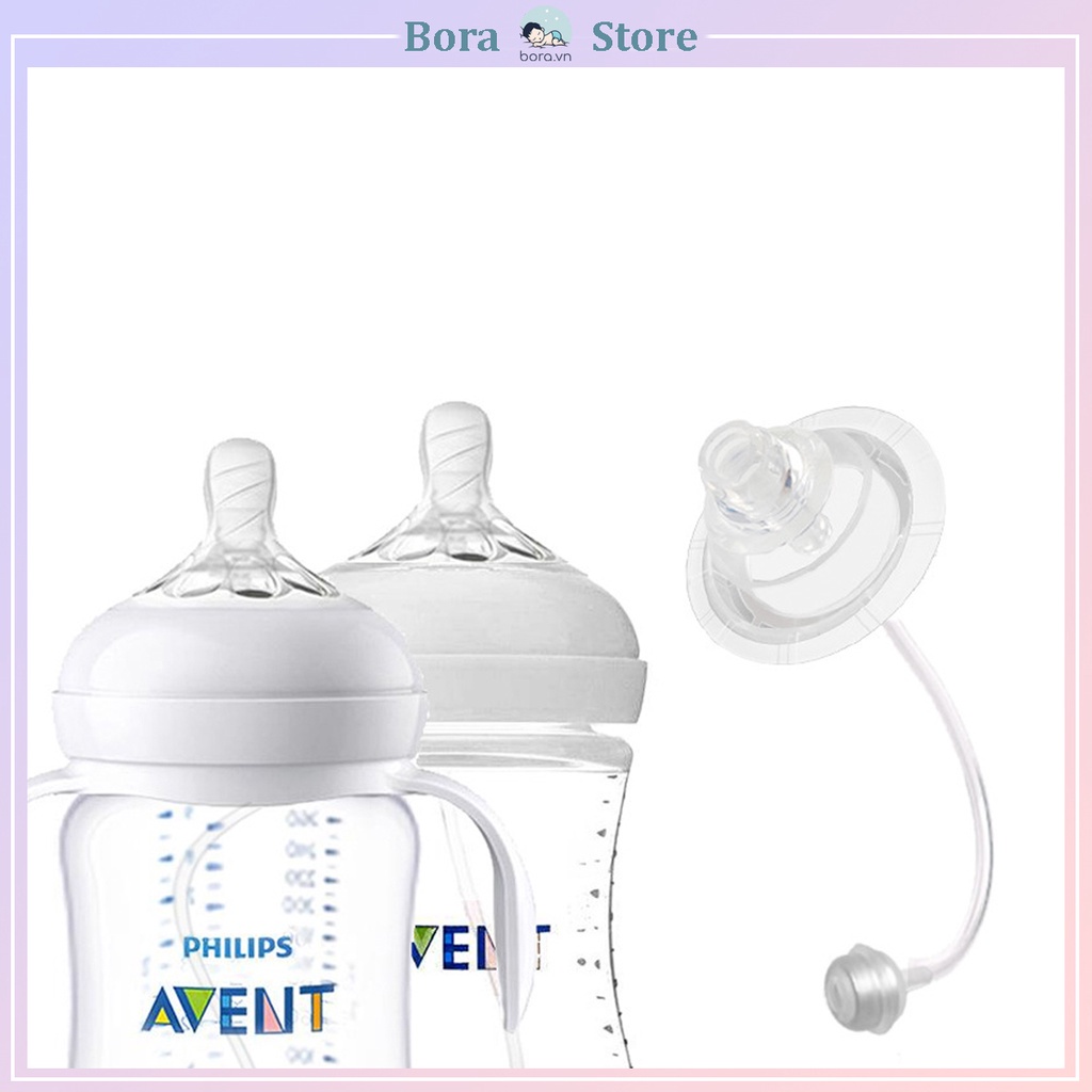 [ hot sale ] Ống tập hút bình sữa Avent Natural, dây ti sữa cho bé, giúp bé có thể ti bình với mọi tư thế đứng, ngồi, nằ