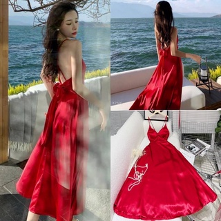 ĐẦM MAXI HAI DÂY ĐẮP NGỰC NƠ LƯNG
