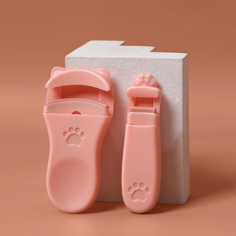 Freeship - Bộ 2 bấm mi hình chân mèo siêu xinh dễ thương ,Máy uốn lông mi mini nhỏ gọn siêu cute