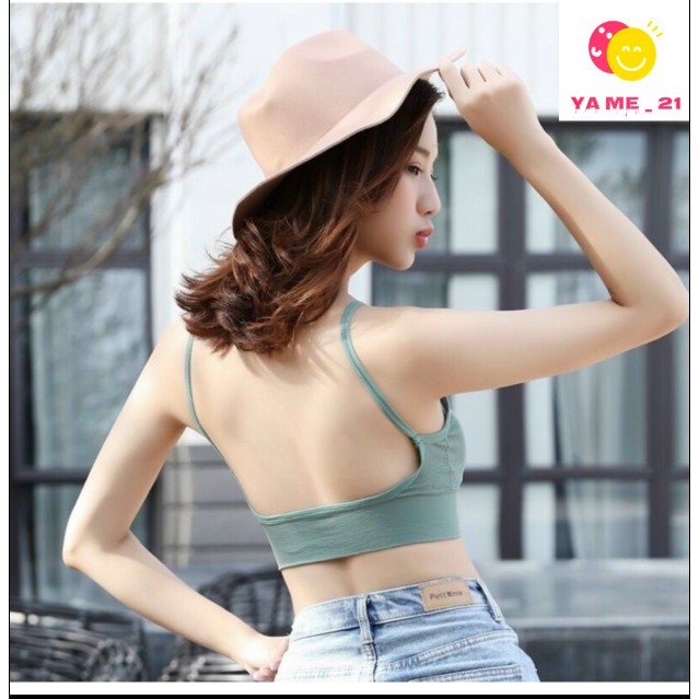Áo Lót Nữ chữ U hở lưng 2 dây, Áo không gọng nâng ngực co giãn 4 chiều | BigBuy360 - bigbuy360.vn