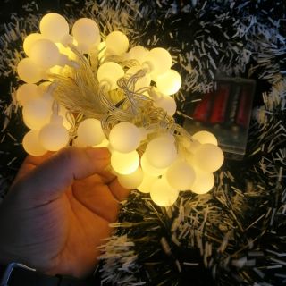 Đèn led dùng Pin Bi vàng 50 bóng