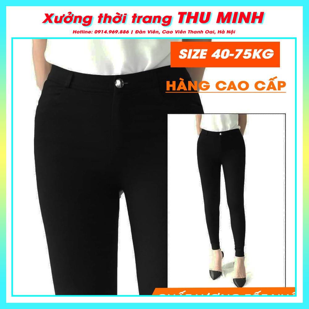 Quần Legging chất dày dặn, Quần legging cúc khóa size lớn đến 75kg Q2H04