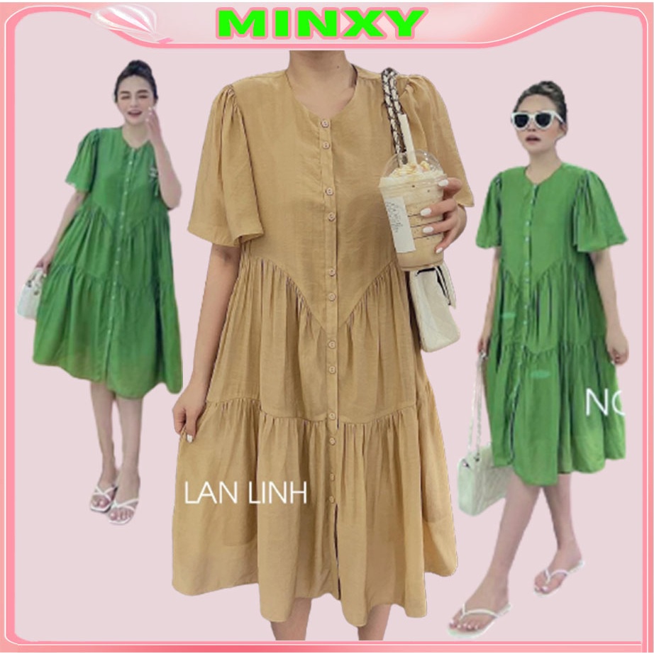 Váy tơ suông đầm 3 tầng hai lớp maxi tơ mềm mại mix lót mát may tỉ mỉ, phom xuông dễ mặc,bầu bí bọn chen | WebRaoVat - webraovat.net.vn