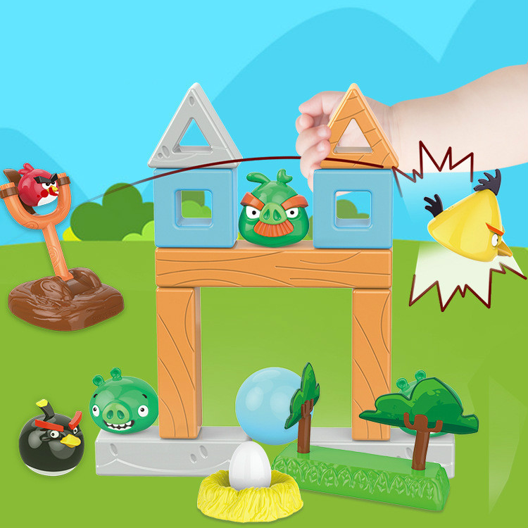 Bộ đồ chơi khối lắp ráp 33 mảnh hình Angry Birds dành cho bé