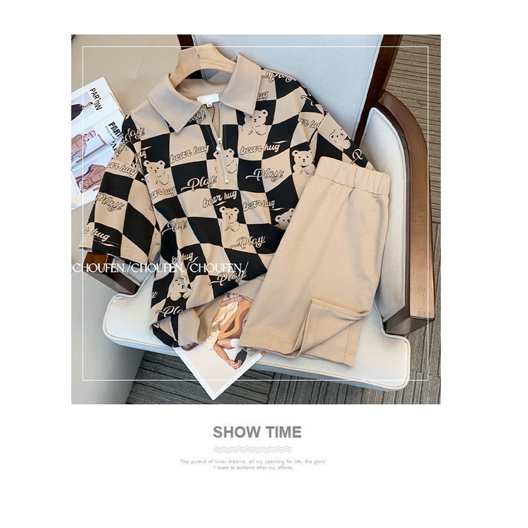 Bộ đồ ngắn thể thao mùa hè giản dị dễ thương cho nữ