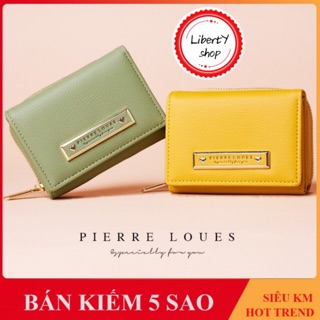 Ví nữ ngắn Pierre Loues dáng gấp 3 kèm ngăn khoá (hàng chuẩn)