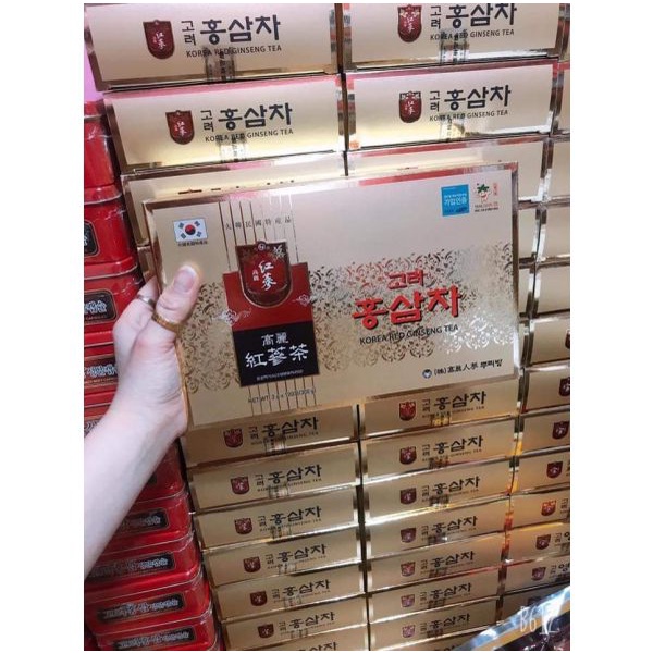 Trà hồng sâm Hàn Quốc Hộp 100 gói – Korean Ginseng Tea