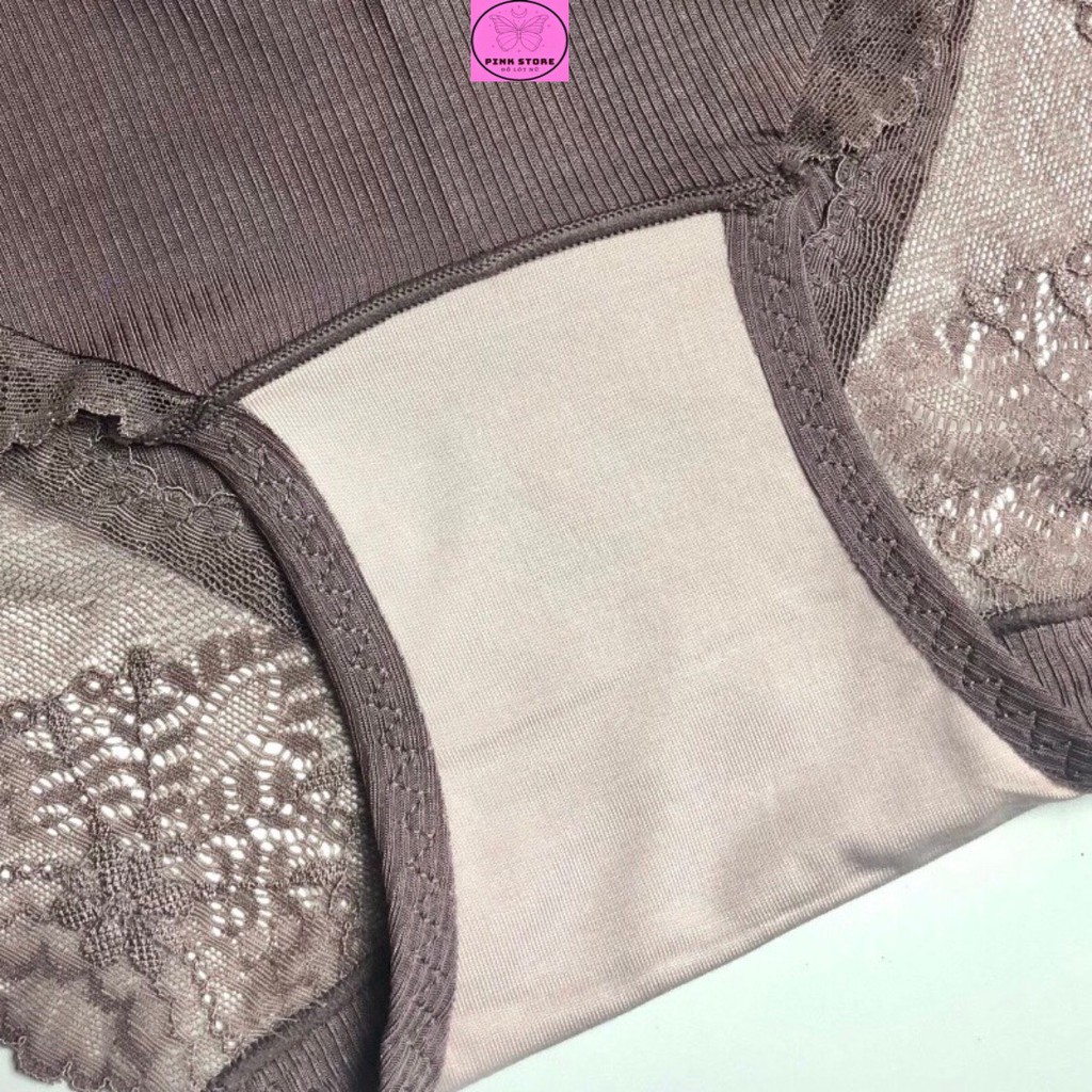 Quần Lót Nữ Thun Lạnh Cao Cấp Phối Ren Big Size Mềm Mát PINK STORE QL1255 | BigBuy360 - bigbuy360.vn