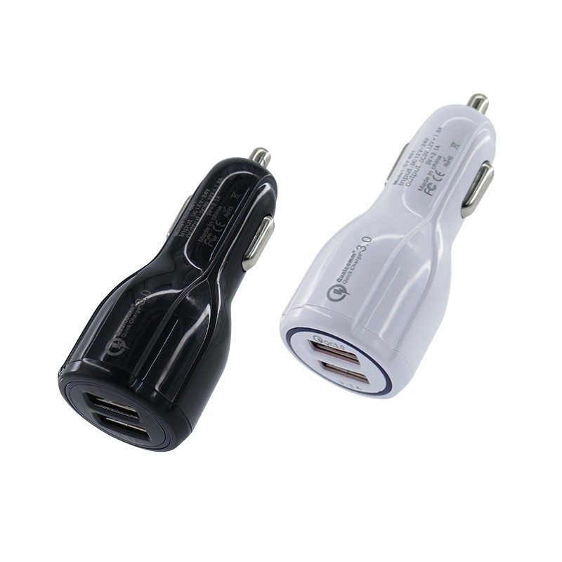 Tẩu sạc ô tô xe hơi hỗ trợ sạc nhanh Quick charge 3.0 2 cổng USB [HTE Quy Nhơn CN2]