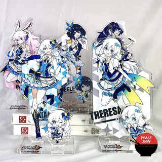 Mô hình Standee Valkyrie HONKAI IMPACT 3 ver IDOL trang trí trưng bày Acrylic anime chibi