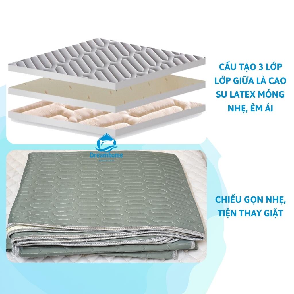 Chiếu điều hòa cao su non Latex trơn màu đủ size Dreamhomebedding