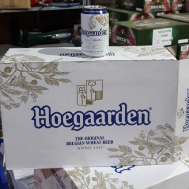 Bia Hoegaarden white 4,9% Bỉ - Thùng 24 lon 330ml