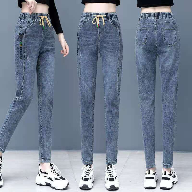 Quần Jeans Dài Lưng Cao Co Giãn Thời Trang Cho Nữ | BigBuy360 - bigbuy360.vn