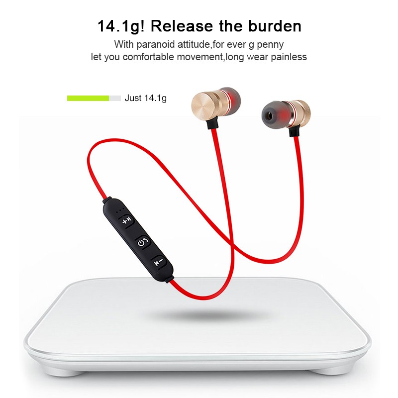 Tai Nghe Bluetooth Thể Thao Nam Châm Cho Iphone Xiaomi