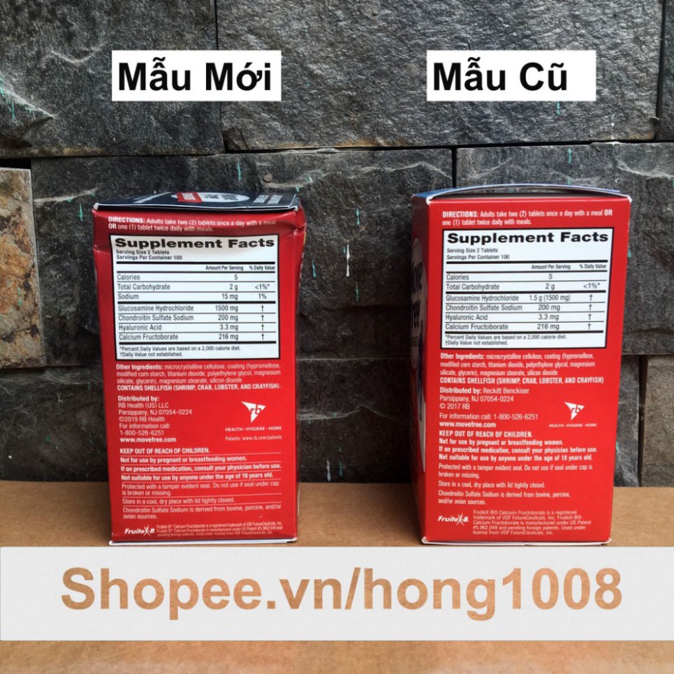 RẺ CHUA TUNG CO Viên Uống Bổ Khớp Move Free Joint Health 200 viên RẺ CHUA TUNG CO