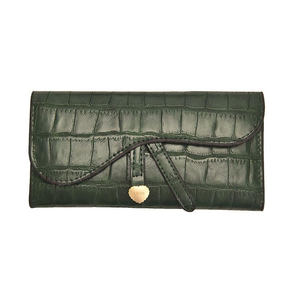 MIHAN1 Ví Cầm Tay Dáng Dài Nhiều Ngăn Thiết Kế Đơn Giản