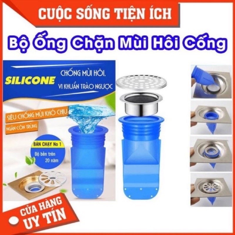 Bộ khử mùi, ngăn côn trùng lắp thoát sàn nhà tắm nhà vệ sinh