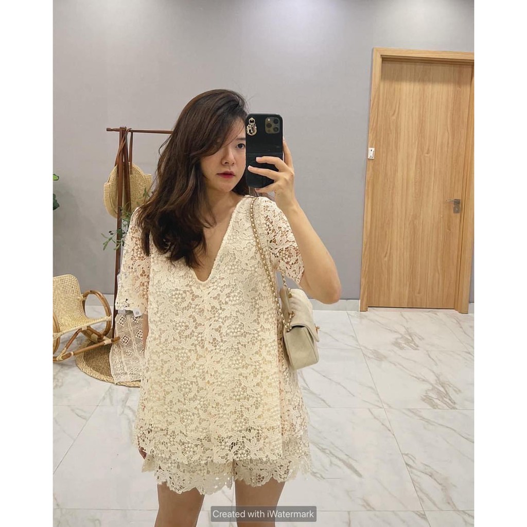 SET REN CAO CẤP MẶC ĐƯỢC 2 KIỂU HÀNG THIẾT KẾ MUST. SET REN 2 LỚP MẶC ĐI LÀM, ĐI CHƠI.