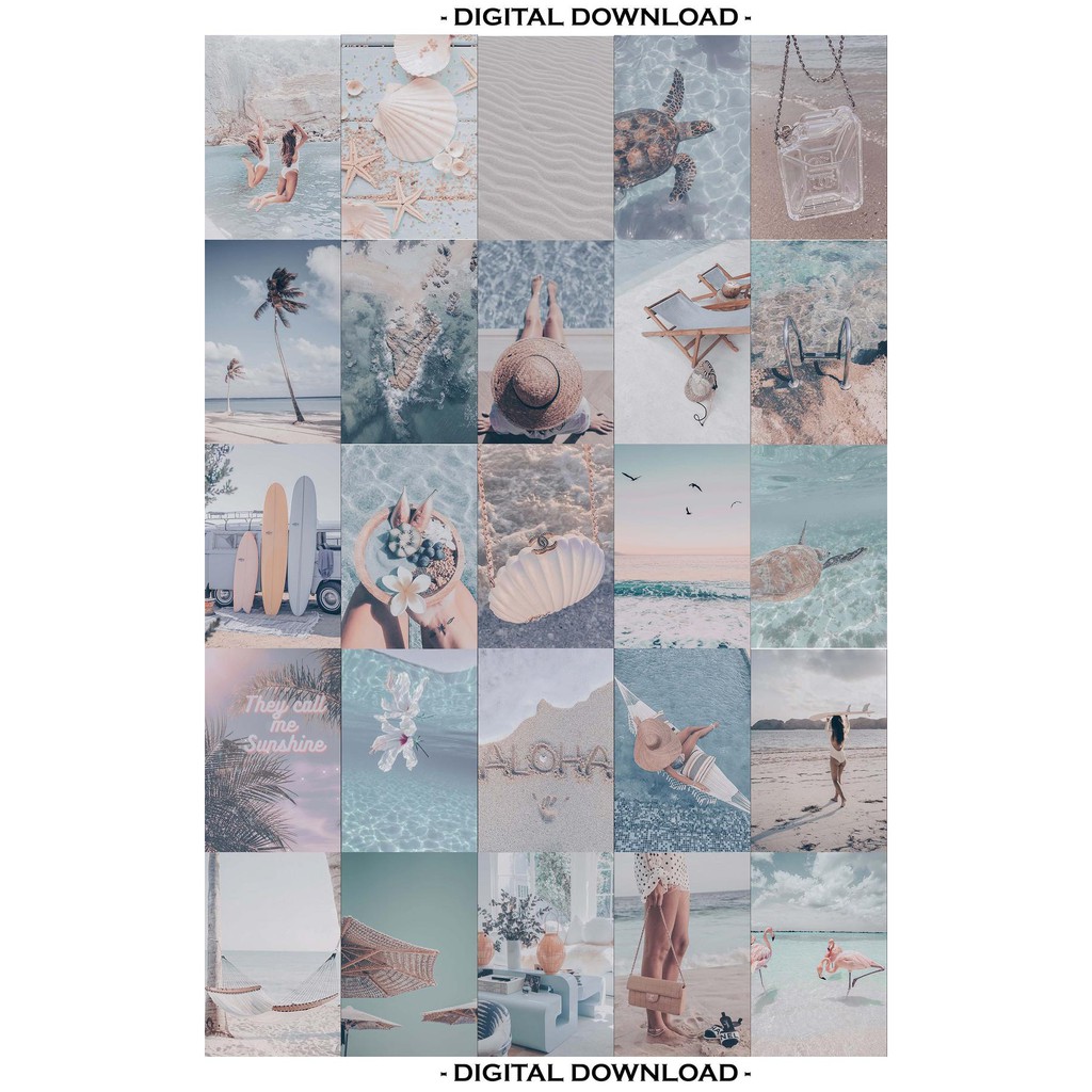 12 tấm Wall Collage  keo sẵng dán tường trang trí phòng ngủ - theme xanh tím than nước