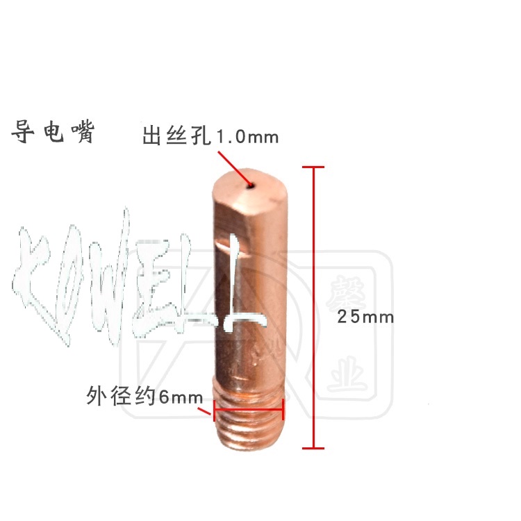 Bộ 10 Bép hàn mig M6*45, M6*25 , M6*28 , M8*30