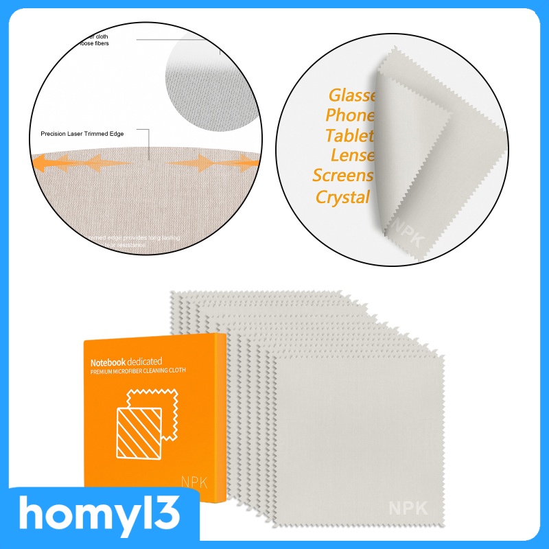 Vải lau microfiber cho thiết bị điện tử làm sạch màn hình máy ảnh / kính mắt / điện thoại di động / màn hình TV LCD | BigBuy360 - bigbuy360.vn