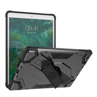 Đối với Apple iPad 9.7 2018 2017, ốp lưng cầm tay Full Body Armor Chống rơi chân chống sốc cho iPad A1893 1822