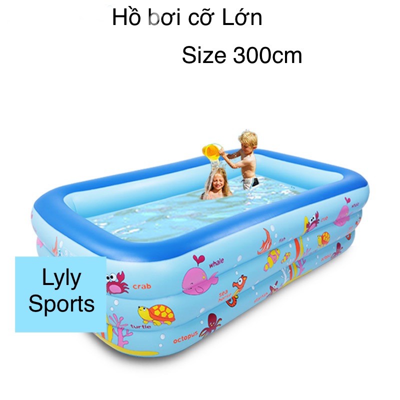 Bể Bơi Phao Cho Bé Kích Thước Lớn,hồ Bơi Trẻ Em Loại To 305cm, Tặng Kèm Kính Bơi-LYLYSPORTS