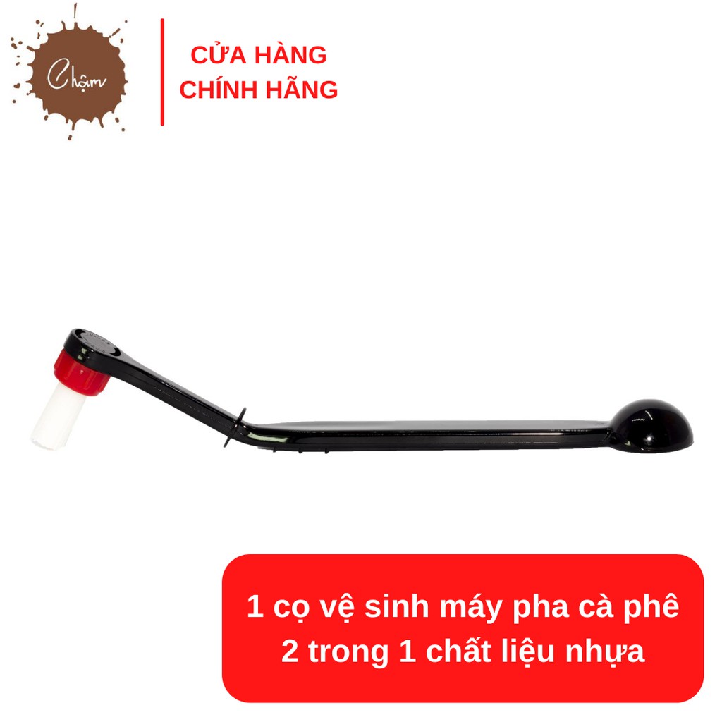 Cọ vệ sinh máy pha cà phê 2 trong 1 chất liệu nhựa