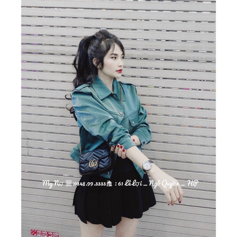 Áo da nhung mẫu mới hót hit
