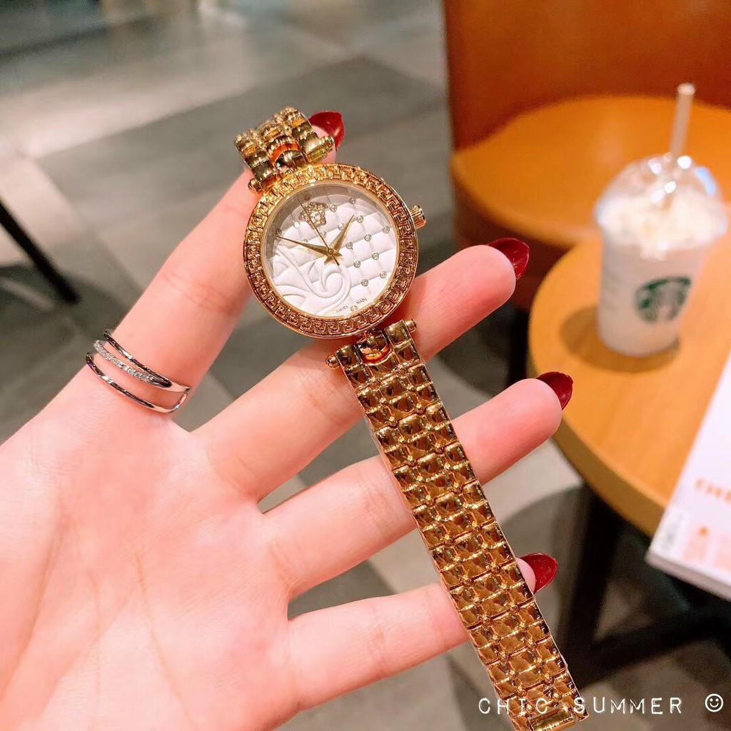 Đồng hồ nữ chính hãng VER dây thép không gỉ