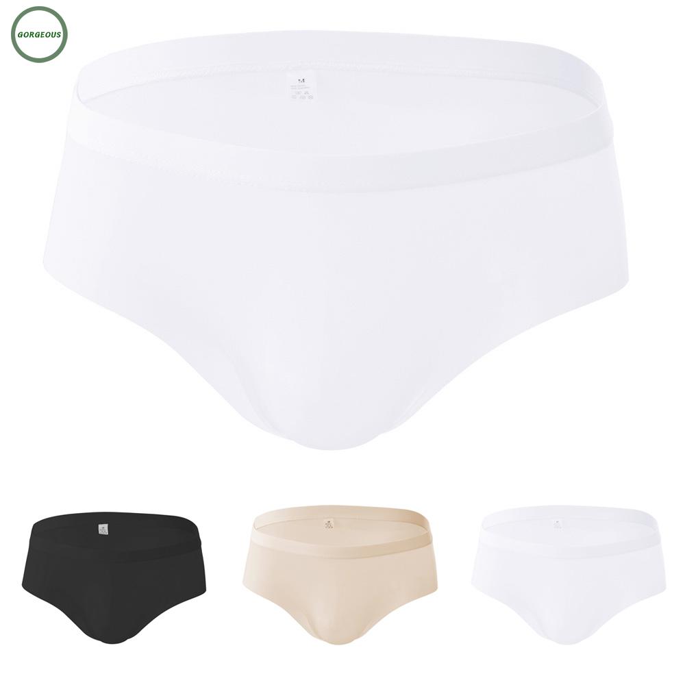 Mens Seamless Knickers Underpants Bikini Solid Bulge Pouch Lingerie Sissy Briefs