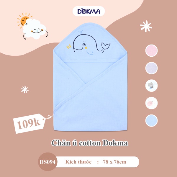 Chăn ủ cotton mềm mại Dokma DS094