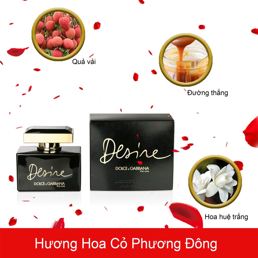 [Chính Hãng] Nước Hoa Nữ Dolce Gabbana The One Desire Chai 5ml-10ml-20ml