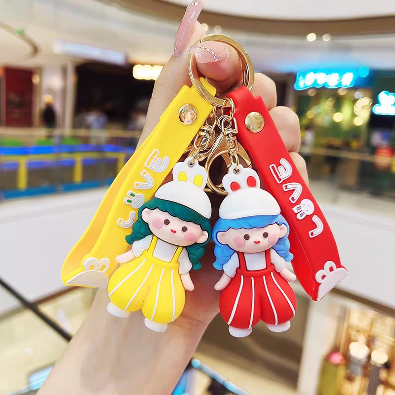 Móc khoá treo búp bê _ công chúa đủ màu sắc làm quà tặng