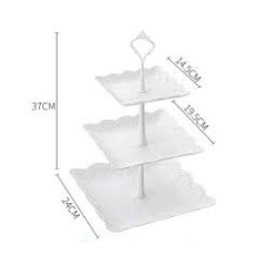 Compo 2 Khay để bánh kẹo, hoa quả 3 tầng