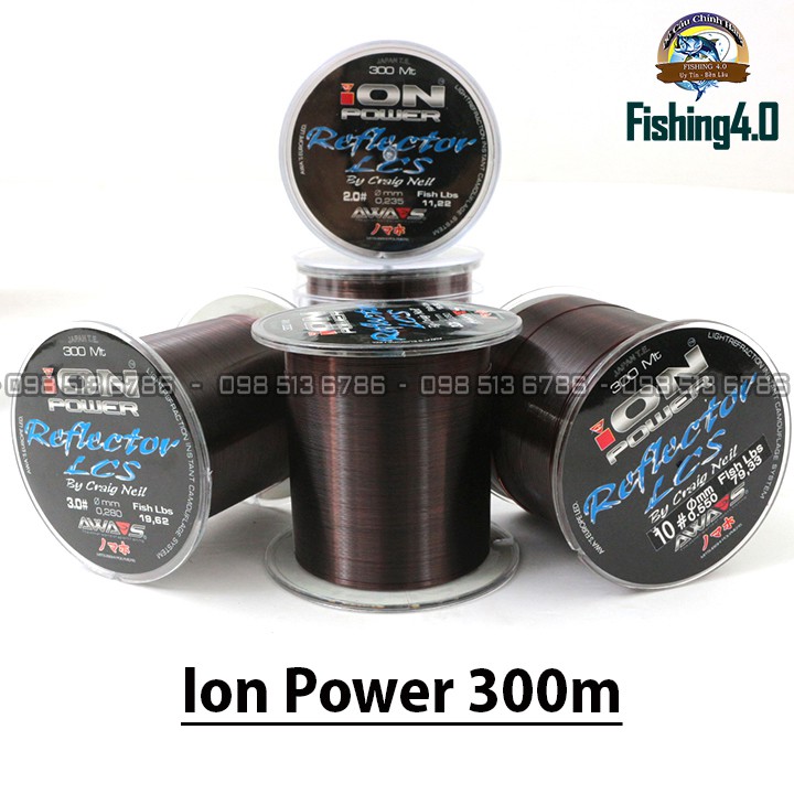 Cước Câu Cá Ion Power 300m màu đồng chất lượng tốt