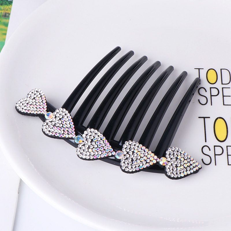 Lược Cài Tóc Đính Đá 7 Răng Thời Trang Hàn Quốc Cho Nữ