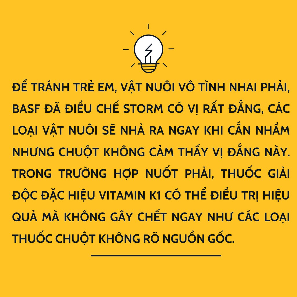 Thuốc diệt chuột Storm (1 gói gồm 20 viên)