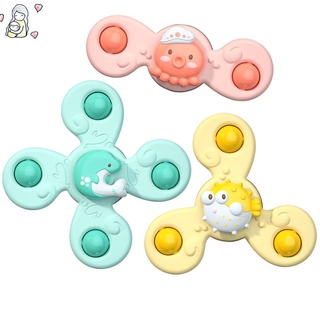 💥COD💥Sét 3 Con Quay Đồ Chơi Hình Cánh Hoa Dán Tường Cho Bé,Đồ Chơi Con Quay Có Cốc Hút Gắn Tường