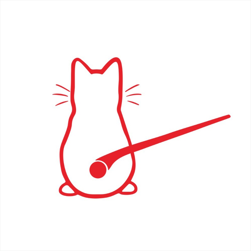 Sticker Dán Kính Xe Hơi Hình Mèo Vui Nhộn