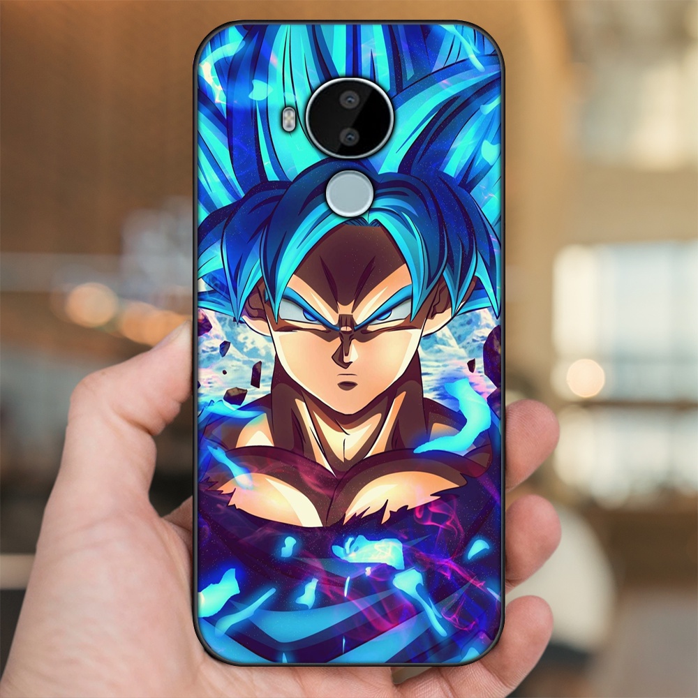 Ốp lưng Nokia C30 viền đen in hình Goku Dragon Ball