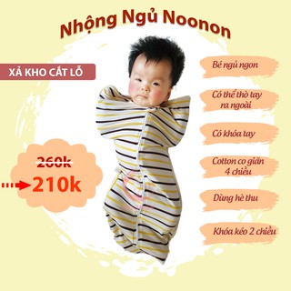 Quấn Nhộng Chũn Giá Rẻ 💖𝑭𝑹𝑬𝑬𝑺𝑯𝑰𝑷 💖 Nhộng NOONON có khóa Tay -Túi Ngủ Cho Bé Từ 2 Tháng Tới 6 Tháng – NCXẢ KHO]