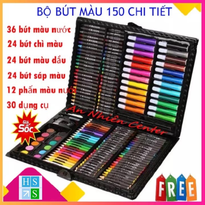 HỘP MẦU 150 chi tiết cho bé thảo sức sáng tạo là MÓN QUÀ đầy ý nghĩa cho bé yêu - HS Shop Thủ Đức