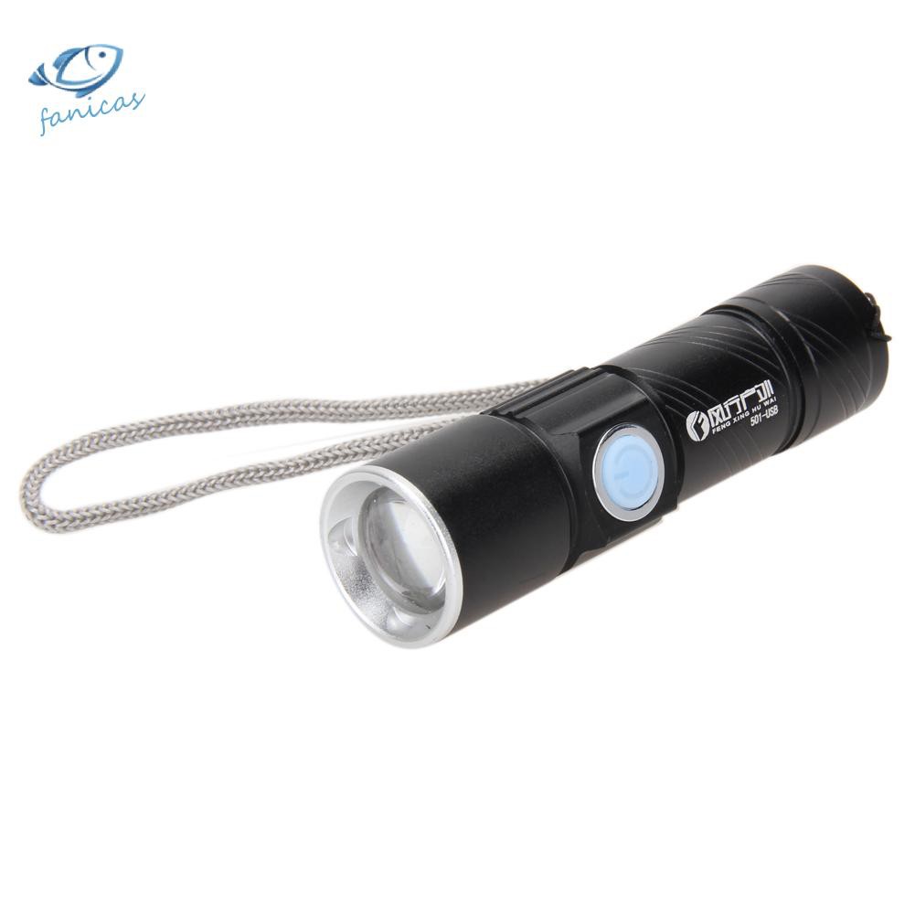 CREE Đèn Pin Led 800lm Chống Nước Có Thể Phóng To Cổng Sạc Usb