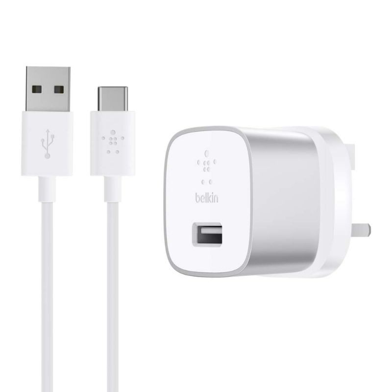 Củ cáp sạc nhanh USB type C Belkin 18W Quick Charge 3.0 cho Samsung LG HTC Sony IP 6 7 8 Plus Tuấn Hà Store