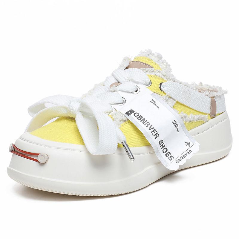 Giày Lười Canvas Đế Dày Thời Trang Nữ Tính