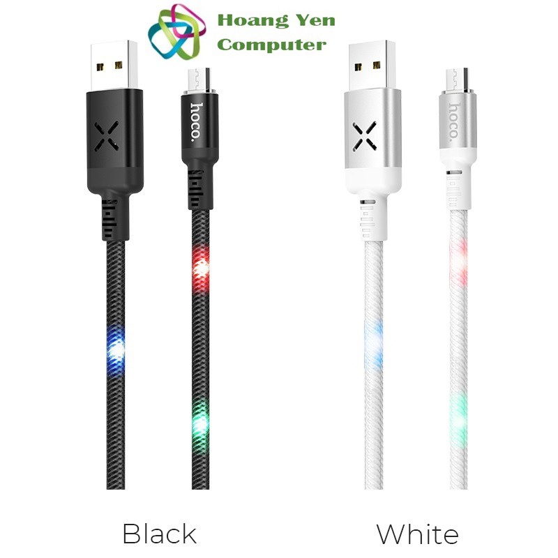 Cáp Sạc Nhanh MICRO USB Hoco U63 Cho Android Có Cảm Led Cảm Biến Âm Thanh - BH 1 Năm