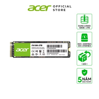 Ổ cứng SSD Acer FA100 M2 NVMe PCIe Gen3 128GB – 2TB chính hãng