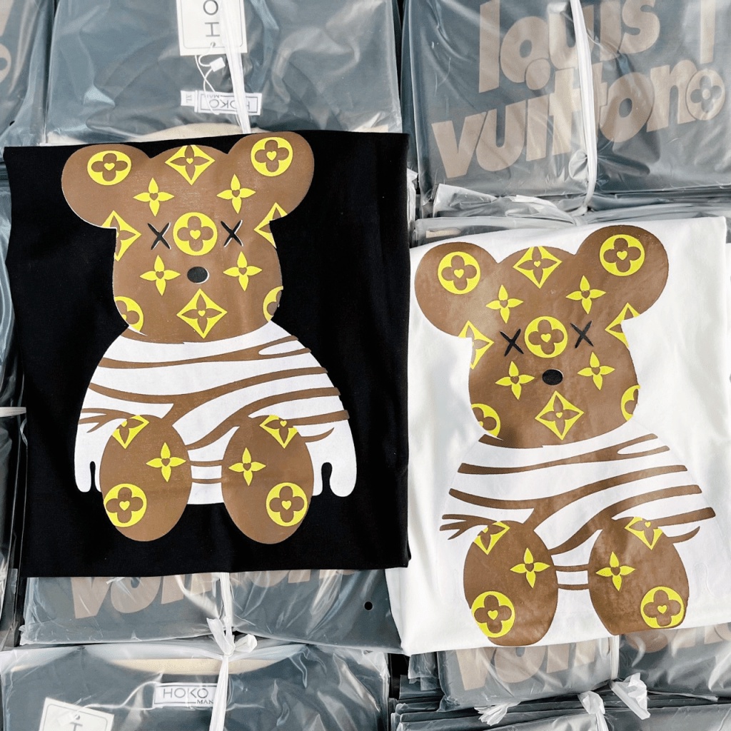 [FREE SHIP] ÁO THUN CỔ TRÒN CHÚ GẤU BỰ SIÊU XINH CỰC HOT CHO CÁC CẶP ĐÔI- HÌNH THẬT SHOP TỰ CHỤP