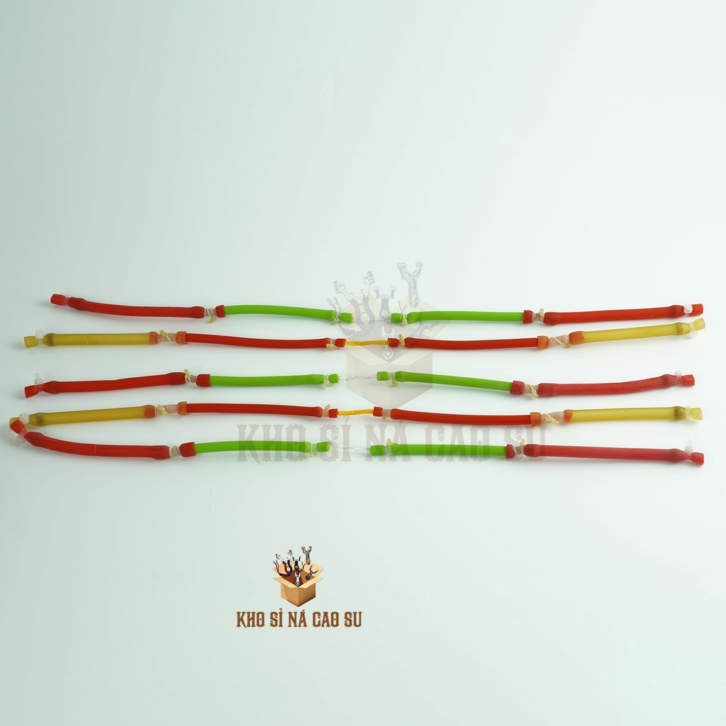 5 thun cao su tròn cho ná cao su bắn cá, Mã 3060 - 2050 với hai dây kép ghép với nhau tăng chất lượng sử dụng